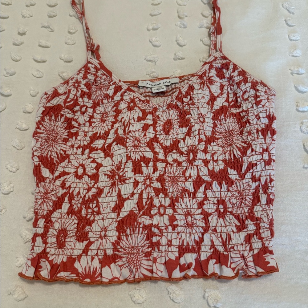 Floral Red Women's Top